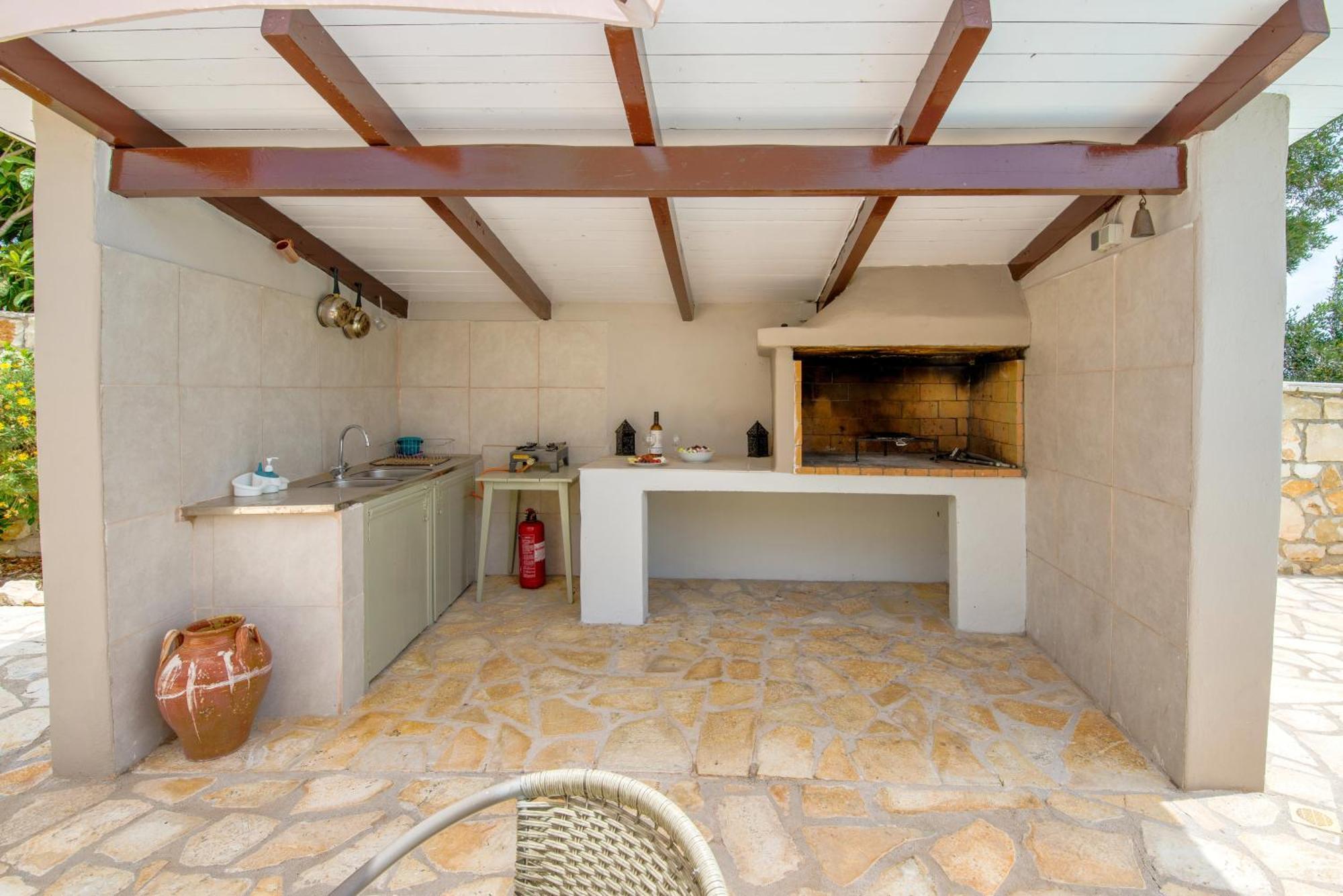 Loggos Seaview Cottage With Private Pool By Konnect Longos  Екстер'єр фото